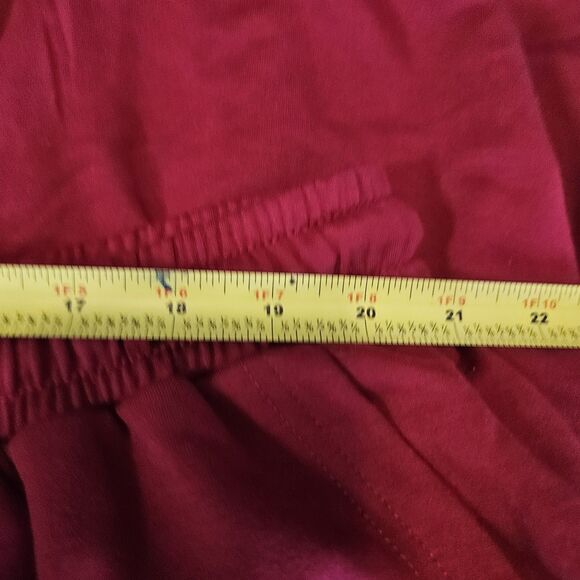UVN Womens New 3x Maroon Red Pull Over Top And String Sweatpants Sweatsuit - Picture 4 of 10